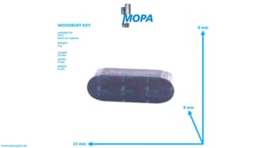 WOODRUFF KEY - 8699910012 suitable for MTU engines