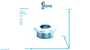 VERSCHLUSSSCHRAUBE - 000908042001 passend für MTU Motoren