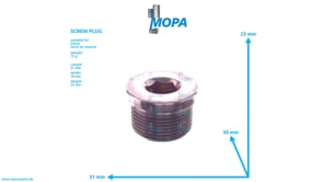 SCREW PLUG - 01148158 suitable for Deutz engines SCREW PLUG - 01148158 suitable for Deutz engines