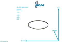 OIL CONTROL RING - 0120373418 suitable for MTU engines