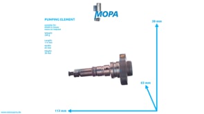 PUMPING ELEMENT - 01319279 suitable for MWM & Deutz engines