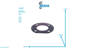 GASKET - 02157006 suitable for MWM & Deutz engines