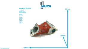 EXHAUST ELBOW - 04070013 suitable for MWM & Deutz engines