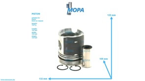 PISTON - 04158391 suitable for Deutz engines