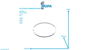 KEYSTONE COMPRESSION RING - 51025030751 suitable for MAN D-engines