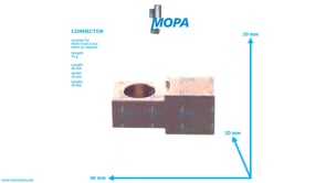 CONNECTOR - 51123400090 suitable for MAN D-engines