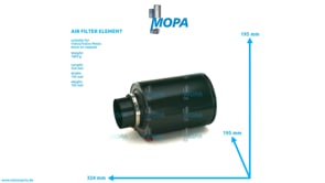 AIR FILTER ELEMENT - 842280 suitable for Volvo/Volvo Penta engines