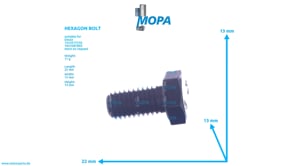 HEXAGON BOLT - 01112307 suitable for Deutz engines HEXAGON BOLT - 01112307 suitable for Deutz engines