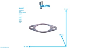 GASKET - 01120858 suitable for Deutz engines