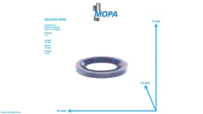 SEALING RING - 06566310233 suitable for MAN D engines