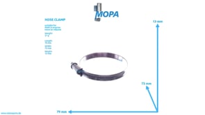 HOSE CLAMP - 06671226121 suitable for MAN D engines