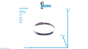 HOSE CLAMP - 06671226126 suitable for MAN D engines