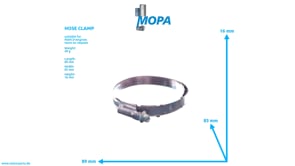 HOSE CLAMP - 06671234620 suitable for MAN D-engines