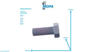 HEXAGON BOLT - 12523065 suitable for MWM & Deutz engines