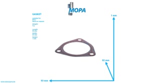 GASKET - 23505248 suitable for MTU engines