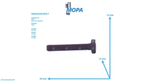 HEXAGON BOLT - 304017008055 suitable for MTU engines