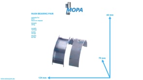 MAIN BEARING PAIR - 4420302540 suitable for MTU engines