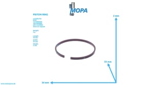 PISTON RING - 5100850060 suitable for MTU engines