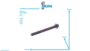 EXTERNAL HEX ROUND BOLT - 51904900054 suitable for MAN D-engines