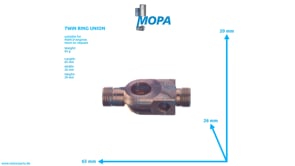 TWIN RING UNION - 51981010069 suitable for MAN D-engines
