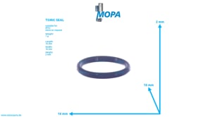 TORIC SEAL - 5319972245 suitable for MTU engines