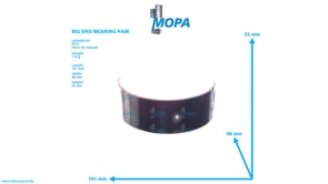 BIG END BEARING PAIR - 5360382510 suitable for MTU engines
