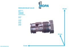 PRESSURE RELIEF VALVE - 5501801215 suitable for MTU engines