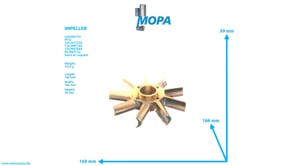 IMPELLER - 5502040906 suitable for MTU engines IMPELLER - 5502040906 suitable for MTU engines
