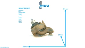 SEAWATER PUMP - 0002049400 suitable for MTU engines