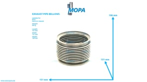 EXHAUST PIPE BELLOWS - 0014901065 suitable for MTU engines