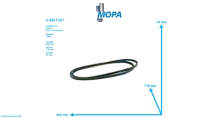 V-BELT SET - 01180663 suitable for Deutz engines