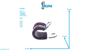 CLAMP - 916016018205 suitable for MTU engines