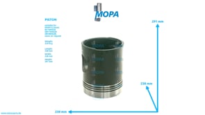 PISTON - 04092822 suitable for MWM & Deutz engines