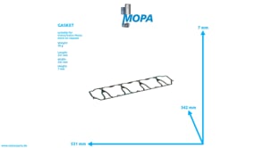 GASKET - 20725315 suitable for Volvo/Volvo Penta engines