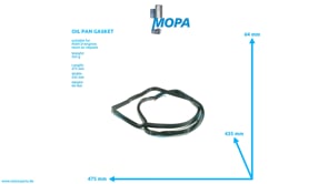 OIL PAN GASKET - 51059040198 suitable for MAN D-engines