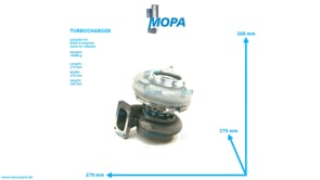 TURBOCHARGER - 51091007780 suitable for MAN D-engines