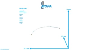 HOSE LINE - 51963400160 suitable for MAN D-engines