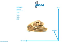 IMPELLER - 5582040406 suitable for MTU engines