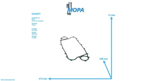 GASKET - 8499970052 suitable for MTU engines