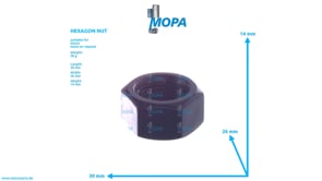 HEXAGON NUT - 01133796 suitable for Deutz engines