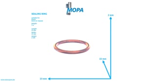 SEALING RING - 01143590 suitable for Deutz engines