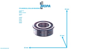 CYLINDRICAL ROLLER BEARING - 01174435 suitable for Deutz engines