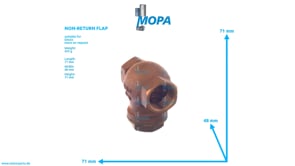 RUECKSCHLAGKLAPPE - 12152121 passend für Deutz Motoren