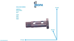 HOLLOW SCREW - 12161104 suitable for MWM & Deutz engines