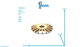 IMPELLER - 51065060082 suitable for MAN D engines