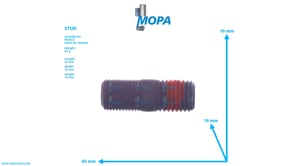 STUD - 51902105000 suitable for MAN D engines