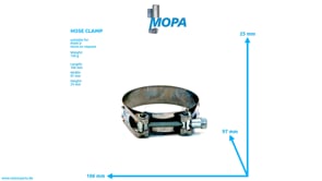 HOSE CLAMP - 51974400155 suitable for MAN D engines