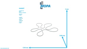 GASKET - 5279970345 suitable for MTU engines