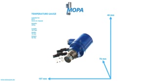 TEMPERATURE GAUGE - 0065426117 suitable for MTU engines