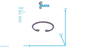 CIRCLIP - 01107818 suitable for Deutz engines
